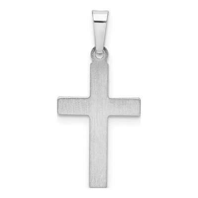 14K White Gold Latin Cross Pendant – view 5