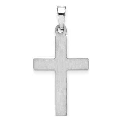 14K White Gold Latin Cross Pendant – view 5