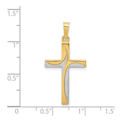 14K Yellow Gold Latin Cross Pendant – view 4