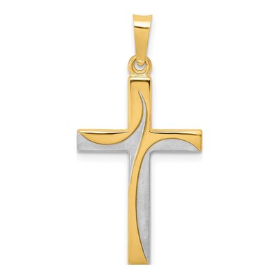 14K Yellow Gold Latin Cross Pendant