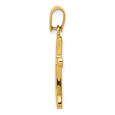 14K Yellow Gold Cross Pendant – view 3