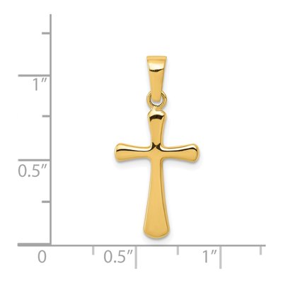 14K Yellow Gold Cross Pendant – view 4