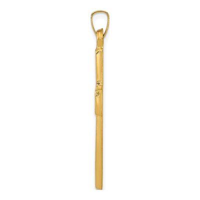 14K Yellow Gold Filigree Cross Pendant – view 3