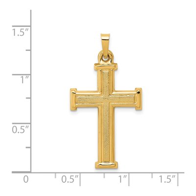 14K Yellow Gold Latin Cross Pendant – view 4