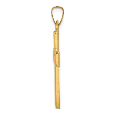 14K Yellow Gold Latin Cross Pendant – view 3