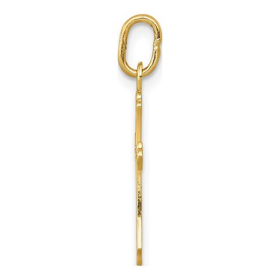 14K Yellow Gold Small Cross Pendant – view 3