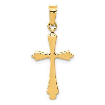 14K Yellow Gold Cross Pendant