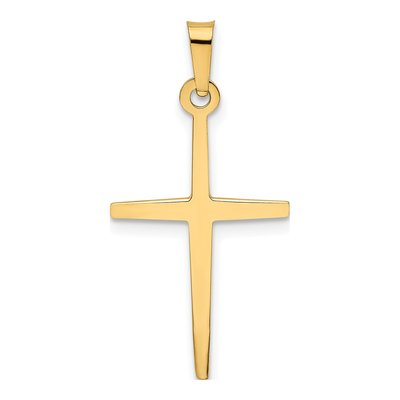 14K Yellow Gold Latin Cross Pendant – view 4