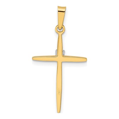 14K Yellow Gold Diamond Cross Pendant – view 4