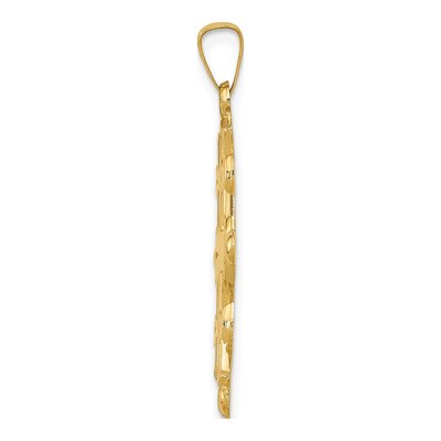 14K Yellow Gold Jerusalem Cross Pendant – view 3