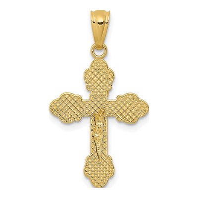 14K Yellow Gold INRI Crucifix Pendant – view 4