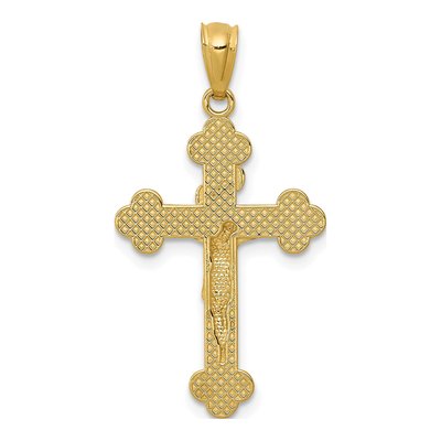 14K Yellow Gold INRI Crucifix Pendant – view 4