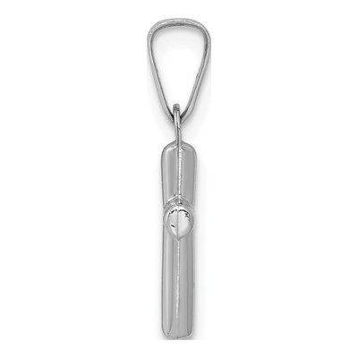 14K White Gold Cross Pendant – view 3