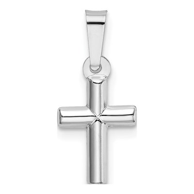 14K White Gold Cross Pendant – view 4