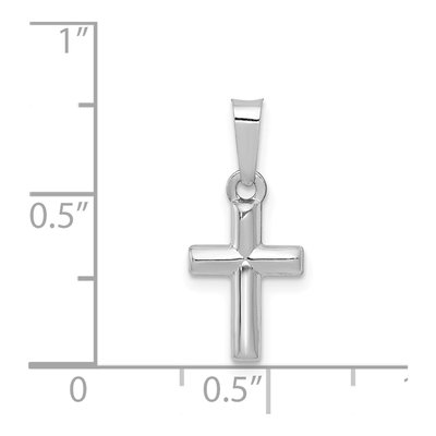 14K White Gold Cross Pendant – view 5