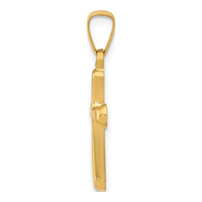 14K Yellow Gold Cross Pendant – view 3