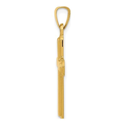 14K Yellow Gold Latin Cross Pendant – view 3