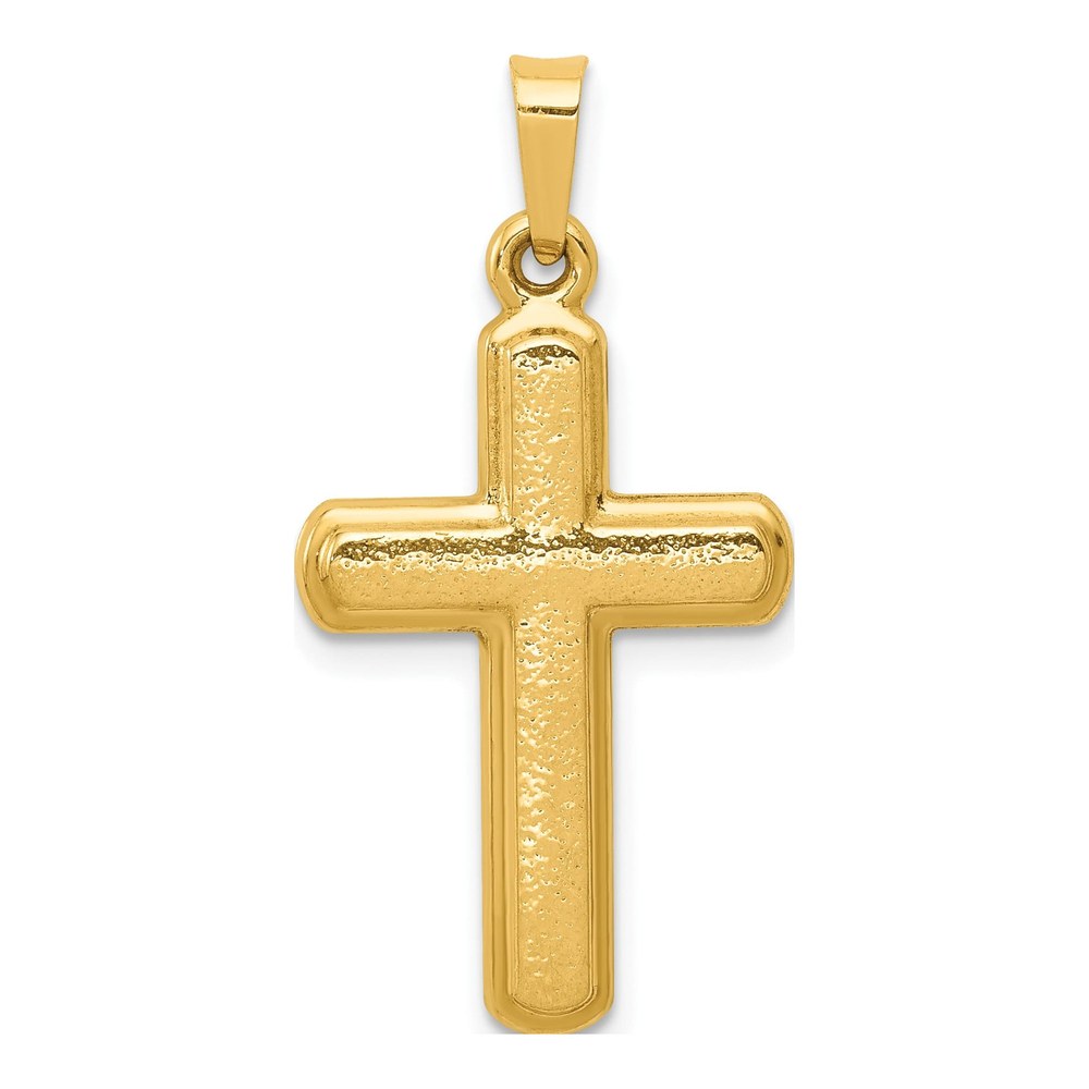 14K Yellow Gold Latin Cross Pendant