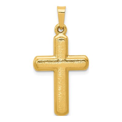 14K Yellow Gold Latin Cross Pendant
