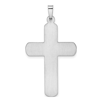 14K White Gold Latin Cross Pendant – view 4