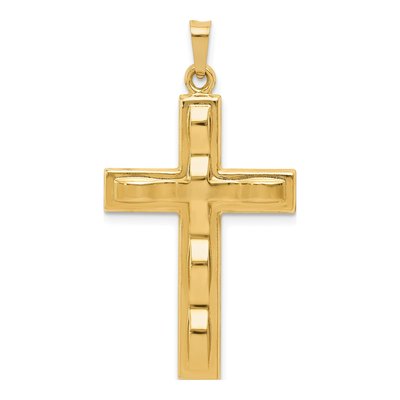 14K Yellow Gold Cross Pendant