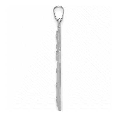 14K White Gold Cross Pendant – view 3