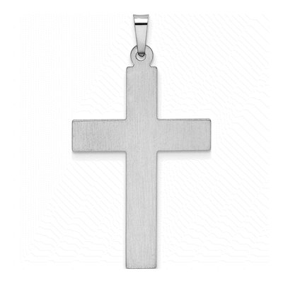 14K White Gold Cross Pendant – view 4