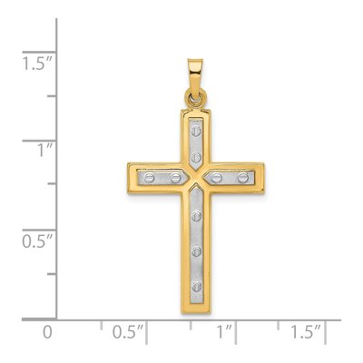 14K Yellow Gold Cross Pendant – view 5