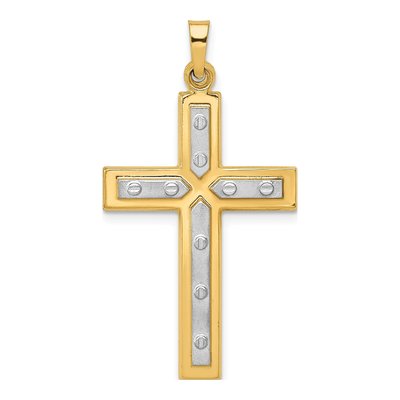 14K Yellow Gold Cross Pendant