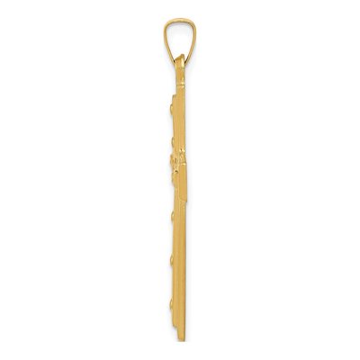 14K Yellow Gold Cross Pendant – view 3