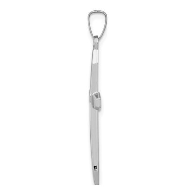 14K White Gold Cross Pendant – view 3