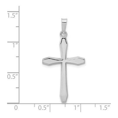 14K White Gold Cross Pendant – view 5
