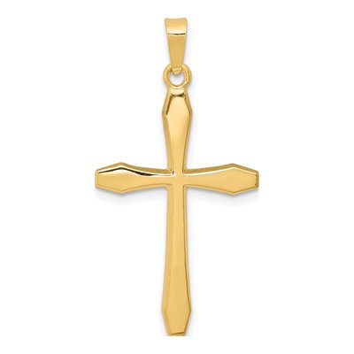 14K Yellow Gold Cross Pendant