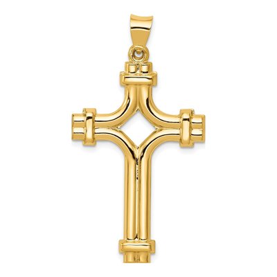 14K Yellow Gold Fancy Cross Pendant