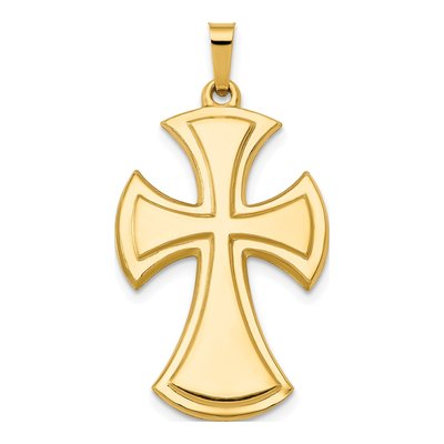 14K Yellow Gold Cross Pendant