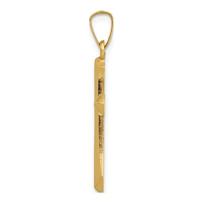 14K Yellow Gold Cross Pendant – view 3