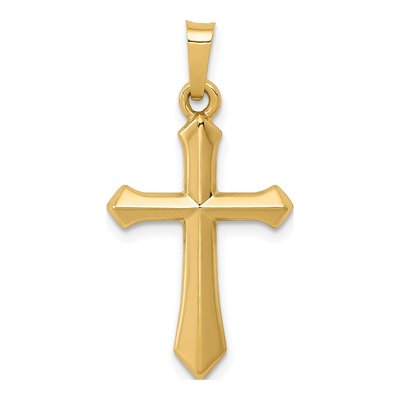 14K Yellow Gold Cross Pendant