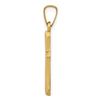 14K Yellow Gold Cross Pendant – view 3