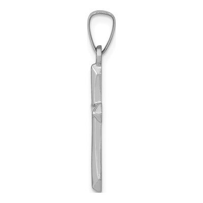 14K White Gold Cross Pendant – view 3