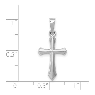 14K White Gold Cross Pendant – view 5