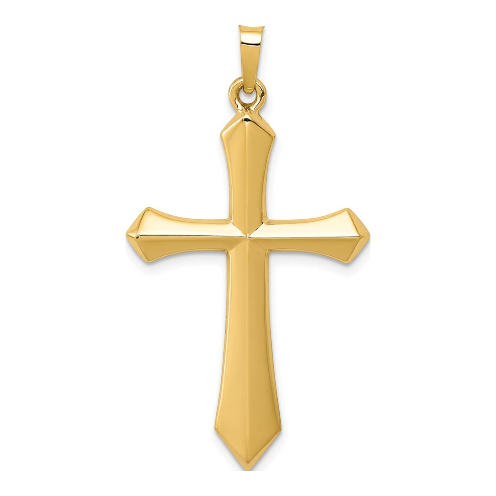 14K Yellow Gold Passion Cross Pendant