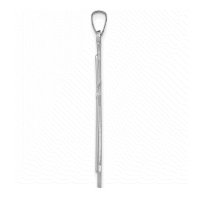 14K White Gold Cross Pendant – view 3