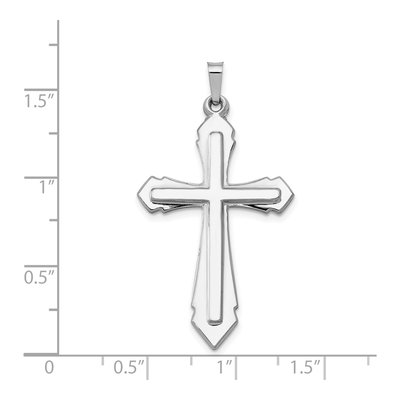 14K White Gold Cross Pendant – view 5