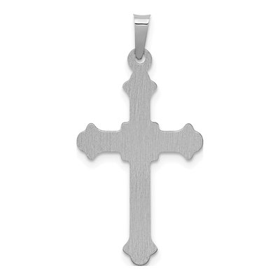 14K White Gold INRI Crucifix Pendant – view 4