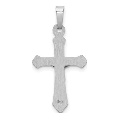 14K White Gold INRI Crucifix Pendant – view 4