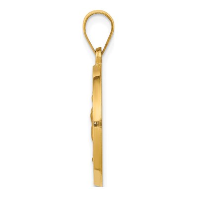14K Yellow Gold Our of Guadalupe Medal Pendant – view 3