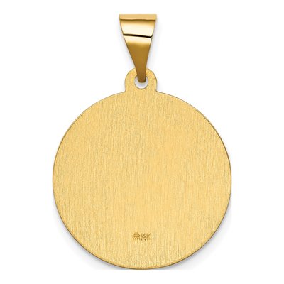 14K Yellow Gold Our of Guadalupe Medal Pendant – view 4