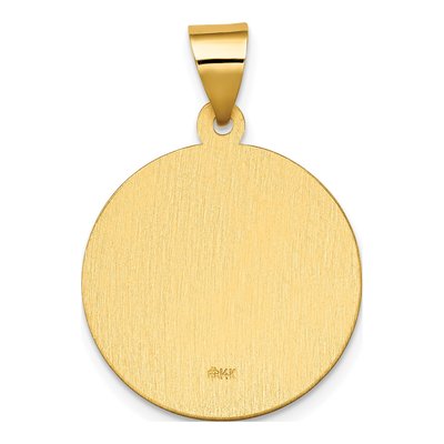 14K Yellow Gold St Daniel Hollow Medal Pendant – view 4
