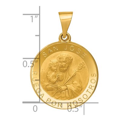 14K Yellow Gold San Jose Medal Pendant – view 5