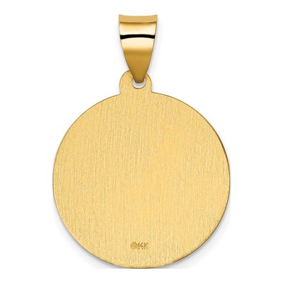 14K Yellow Gold San Judas Tadeo Medal Pendant – view 4